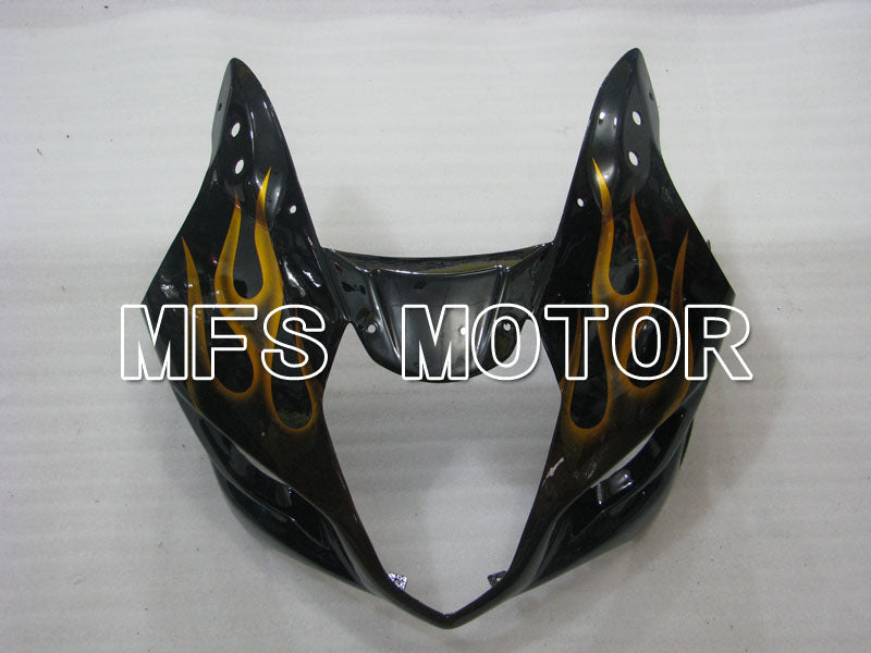 Suzuki GSXR1000 2003-2004 Injection ABS Fairing - Flame - Black Yellow - MFS2577 - Fairings Kit