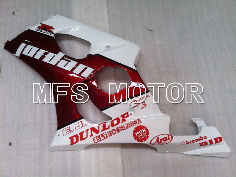 Suzuki GSXR1000 2003-2004 Injection ABS Fairing - Jordan - Red White - MFS2580 - Fairings Kit
