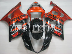 Suzuki GSXR1000 2003-2004 Injection ABS Fairing - Factory Style - Black Orange - MFS2593 - Fairings Kit