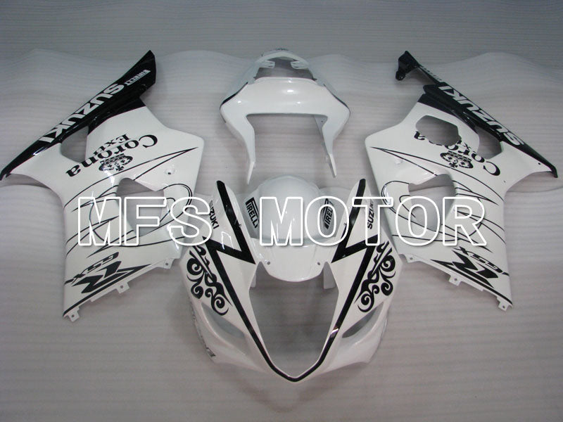Suzuki GSXR1000 2003-2004 Injection ABS Fairing - Conora - Black White - MFS2613 - Fairings Kit