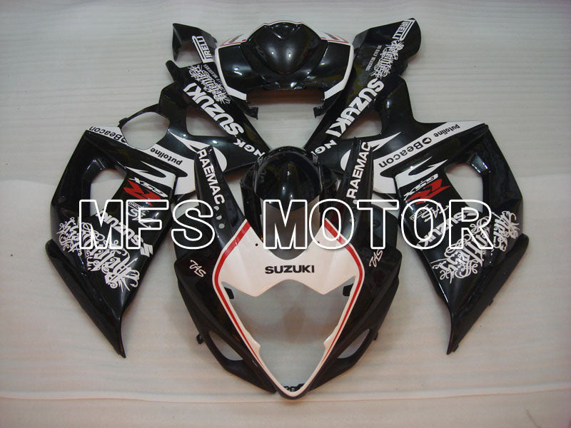 Suzuki GSXR1000 2005-2006 Injection ABS Fairing - Beacon - Black White - MFS2617 - Fairings Kit