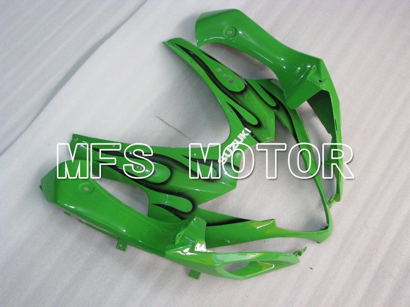 Suzuki GSXR1000 2005-2006 Injection ABS Fairing - Flame - Black Green - MFS2654 - Fairings Kit