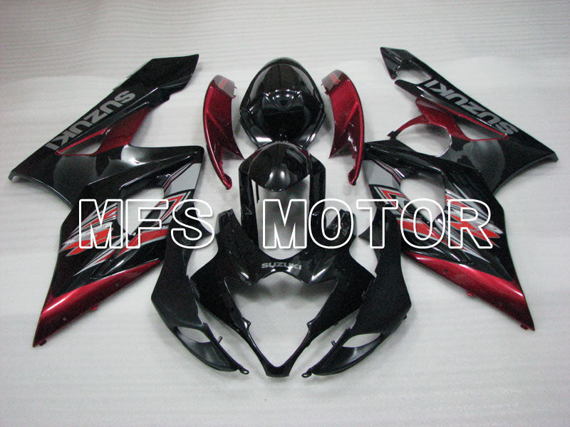 Suzuki GSXR1000 2005-2006 Injection ABS Fairing - Factory Style - Black Red - MFS2660 - Fairings Kit