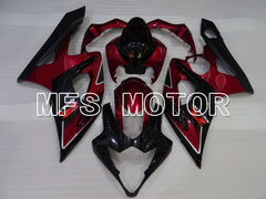 Suzuki GSXR1000 2005-2006 Injection ABS Fairing - Factory Style - Black Red - MFS2661 - Fairings Kit