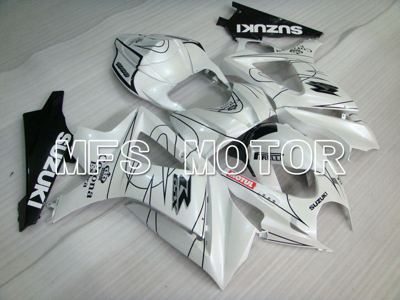 Suzuki GSXR1000 2007-2008 Injection ABS Fairing - Corona - Black White - MFS2665 - Fairings Kit