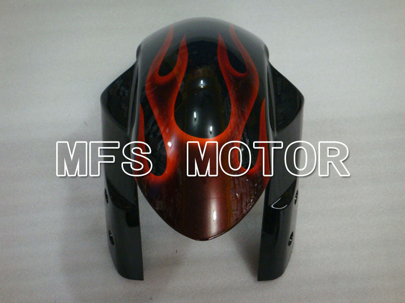 Suzuki GSXR1000 2007-2008 Injection ABS Fairing - Flame - Black Red - MFS2668 - Fairings Kit