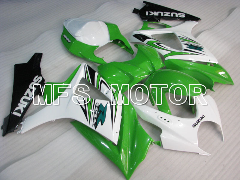 Suzuki GSXR1000 2007-2008 Injection ABS Fairing - Factory Style - White Green - MFS2676 - Fairings Kit