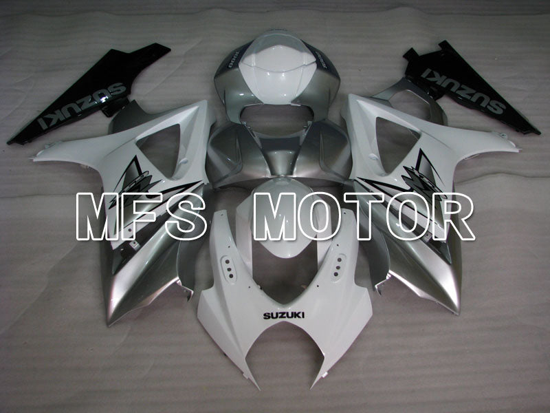 Suzuki GSXR1000 2007-2008 Injection ABS Fairing - Factory Style - White Silver - MFS2680 - Fairings Kit