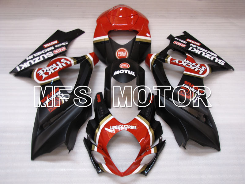 Suzuki GSXR1000 2007-2008 Injection ABS Fairing - Lucky Strike - Red Black - MFS2682 - Fairings Kit