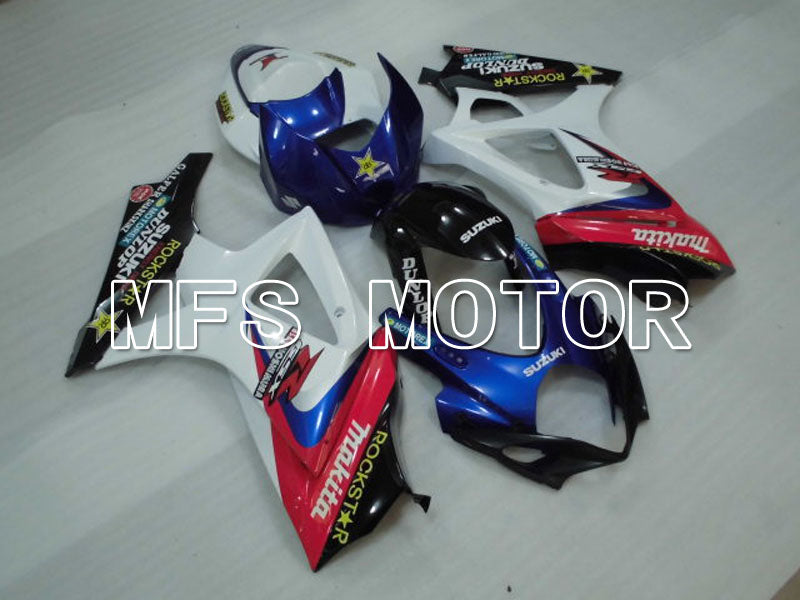 Suzuki GSXR1000 2007-2008 Injection ABS Fairing - Rockstar - White Blue - MFS2683 - Fairings Kit