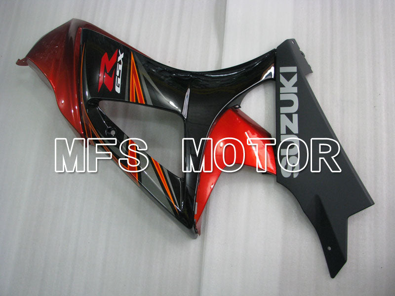 Suzuki GSXR1000 2007-2008 Injection ABS Fairing - Factory Style - Black Red - MFS2684 - Fairings Kit