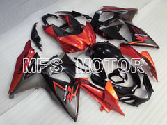Suzuki GSXR1000 2009-2016 Injection ABS Fairing - Factory Style - Black Orange - MFS2713 - Fairings Kit