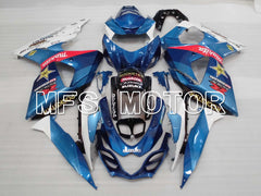 Suzuki GSXR1000 2009-2016 Injection ABS Fairing - Rockstar - White Blue - MFS2718 - Fairings Kit
