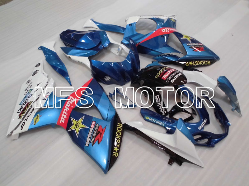 Suzuki GSXR1000 2009-2016 Injection ABS Fairing - Rockstar - White Blue - MFS2718 - Fairings Kit