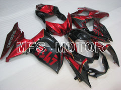 Suzuki GSXR1000 2009-2016 Injection ABS Fairing - Factory Style - Black red - MFS2730 - Fairings Kit
