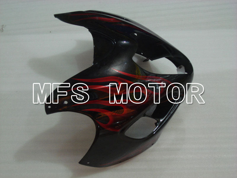 Suzuki GSXR1300 Hayabusa 1999-2007 Injection ABS Fairing - Flame - Black Red - MFS2771 - Fairings Kit