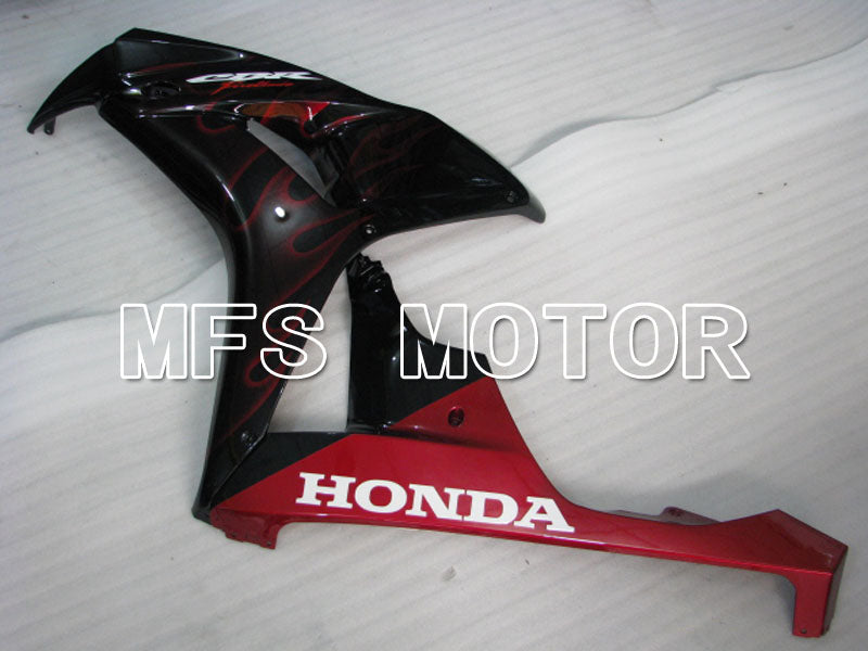 Honda CBR1000RR 2006-2007 Injection ABS Fairing - Flame - Black Red - MFS2881 - Fairings Kit