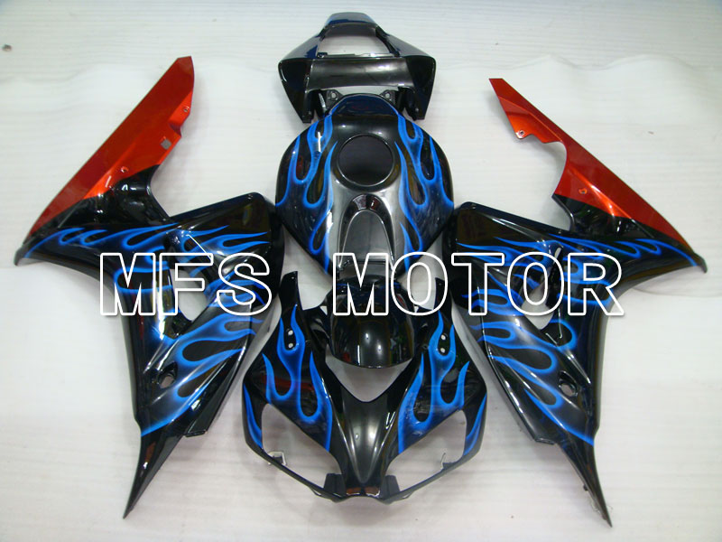 Honda CBR1000RR 2006-2007 Injection ABS Fairing - Flame - Black Blue - MFS2884 - Fairings Kit