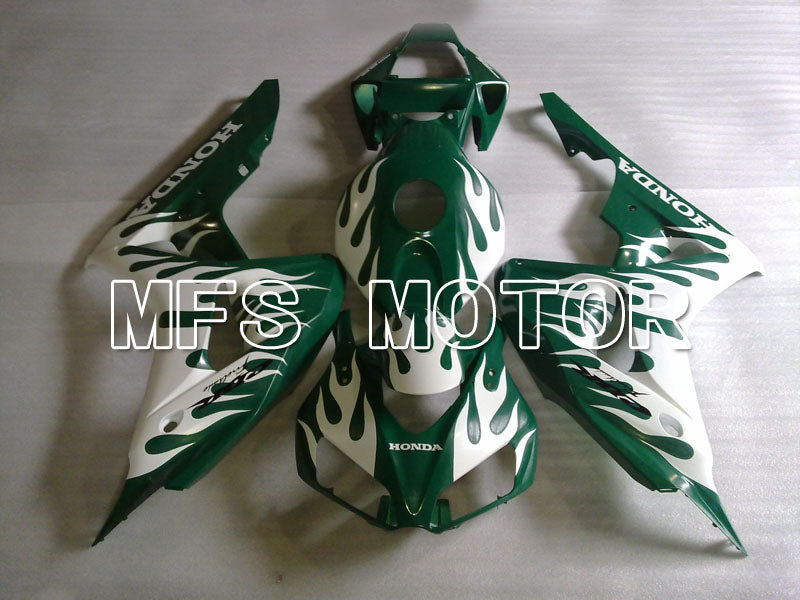 Honda CBR1000RR 2006-2007 Injection ABS Fairing - Flame - White ArmyGreen - MFS2921 - Fairings Kit