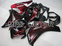 Honda CBR1000RR 2008-2011 Injection ABS Fairing - Flame - Red Black - MFS2948 - Fairings Kit