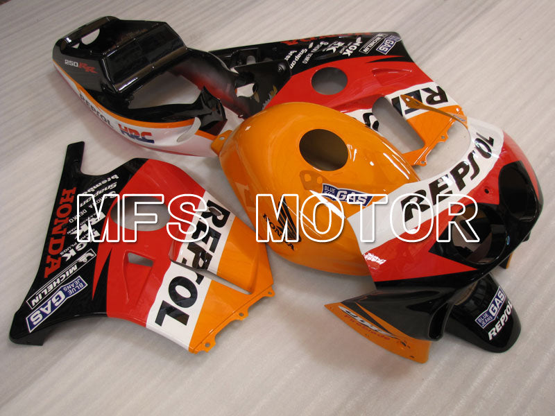 Honda CBR250RR 1990-1994 Injection ABS Fairing - Repsol - Black Orange Red - MFS3025 - Fairings Kit