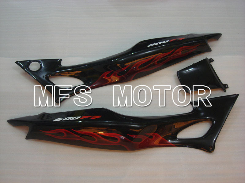 Honda CBR600 F3 1997-1998 Injection ABS Fairing - Flame - Black Red - MFS3058 - Fairings Kit