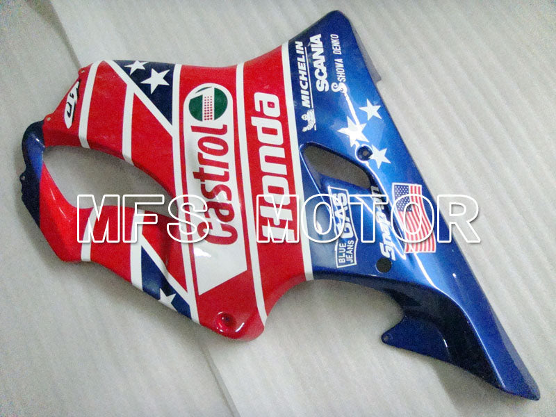Honda CBR600 F4 1999-2000 Injection ABS Fairing - Castrol - Blue Red - MFS3122 - Fairings Kit