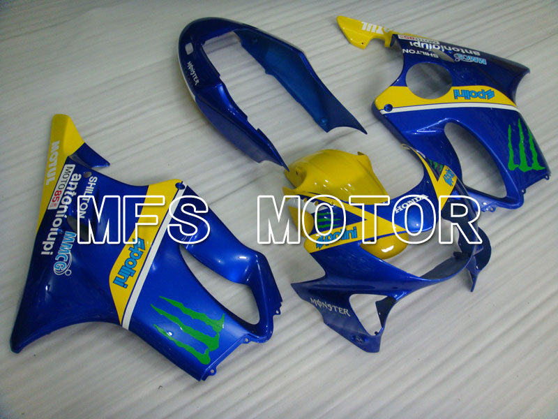 Honda CBR600 F4 1999-2000 Injection ABS Fairing - Monster - Blue Yellow - MFS3142 - Fairings Kit