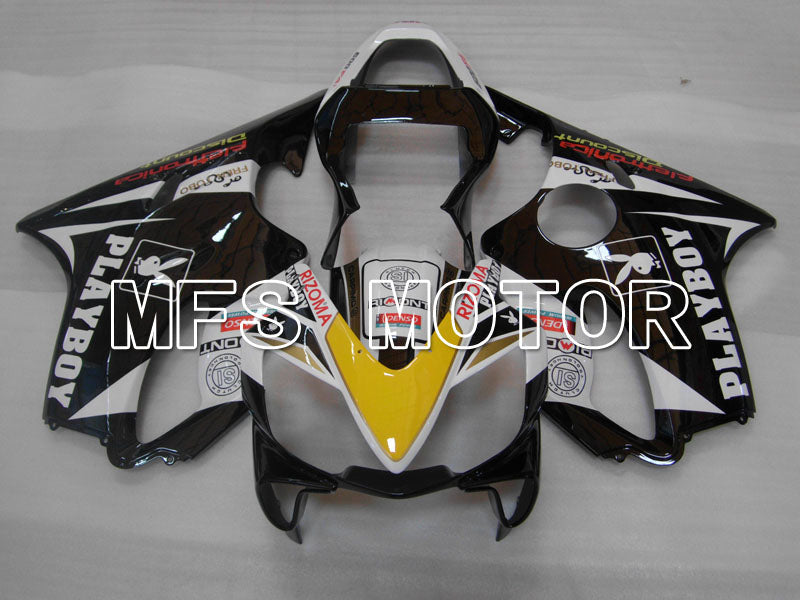 Honda CBR600 F4i 2001-2003 Injection ABS Fairing - PlayBoy - Black White - MFS3170 - Fairings Kit