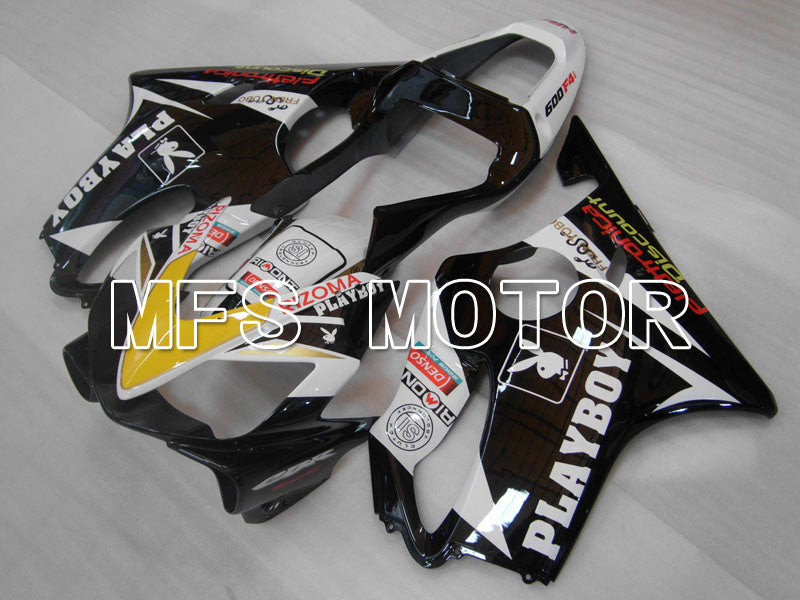 Honda CBR600 F4i 2001-2003 Injection ABS Fairing - PlayBoy - Black White - MFS3170 - Fairings Kit