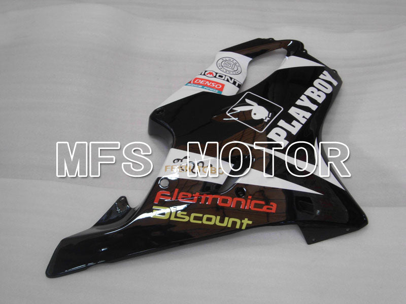 Honda CBR600 F4i 2001-2003 Injection ABS Fairing - PlayBoy - Black White - MFS3170 - Fairings Kit