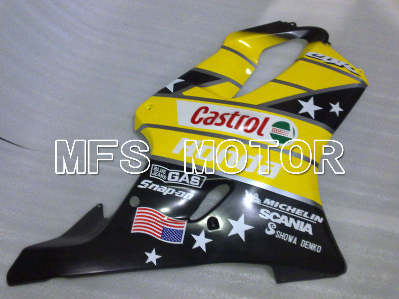 Honda CBR600 F4i 2001-2003 Injection ABS Fairing - Castrol - Black Yellow - MFS3171 - Fairings Kit