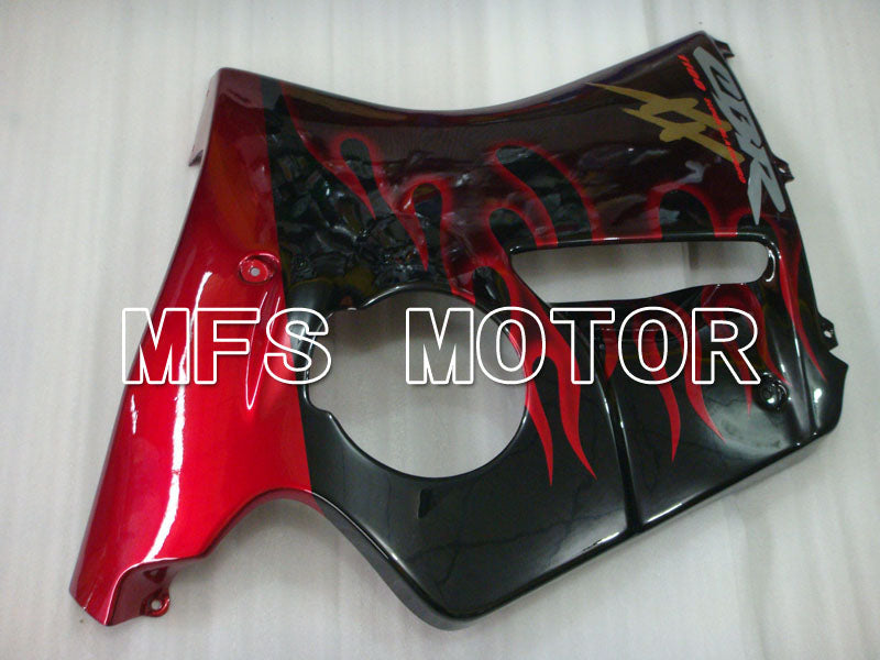 Honda CBR1100XX 1996-2007 Injection ABS Fairing - Flame - Black Red - MFS3247 - Fairings Kit