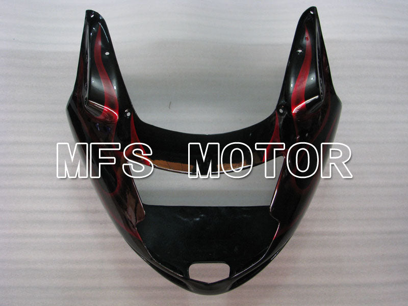 Honda CBR1100XX 1996-2007 Injection ABS Fairing - Flame - Black Red - MFS3249 - Fairings Kit
