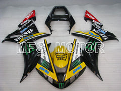 Yamaha YZF-R1 2002-2003 Injection ABS Fairing - Monster - Black Yellow - MFS3299 - Fairings Kit