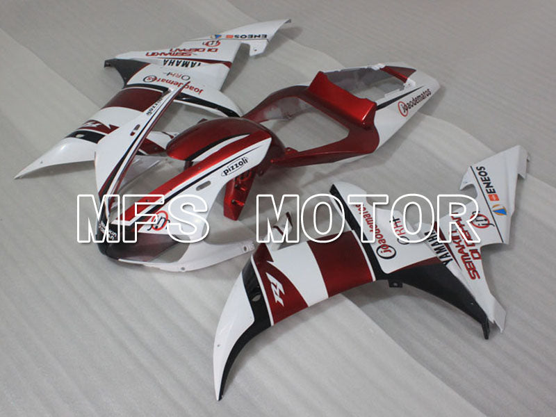 Yamaha YZF-R1 2002-2003 Injection ABS Fairing - ENEOS - Red wine color White - MFS3343 - Fairings Kit