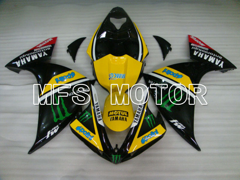 Yamaha YZF-R1 2009-2011 Injection ABS Fairing - Monster - Black Yellow - MFS3388 - Fairings Kit