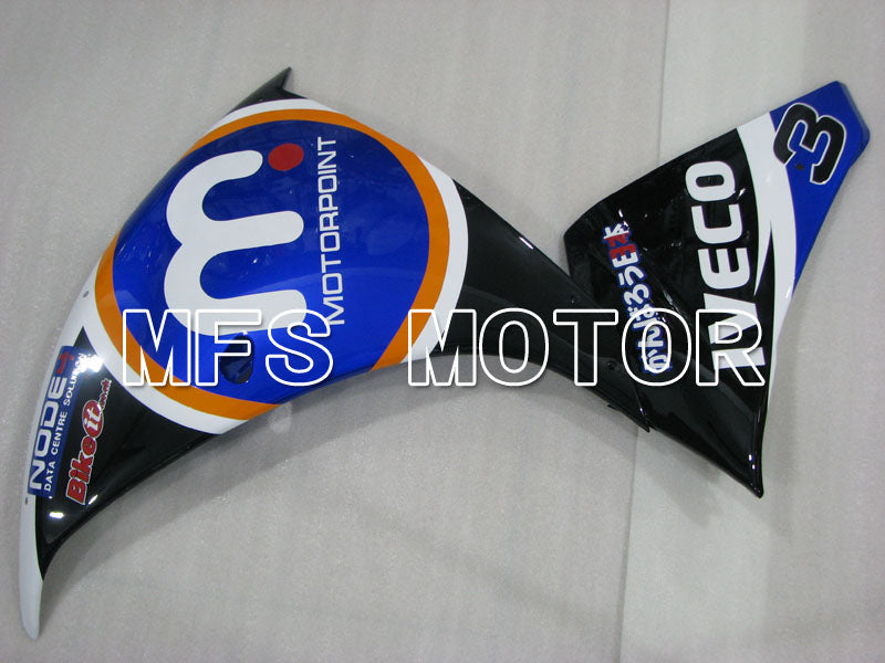 Yamaha YZF-R1 2012-2014 Injection ABS Fairing - MOTORPOINT - Black Blue - MFS3460 - Fairings Kit