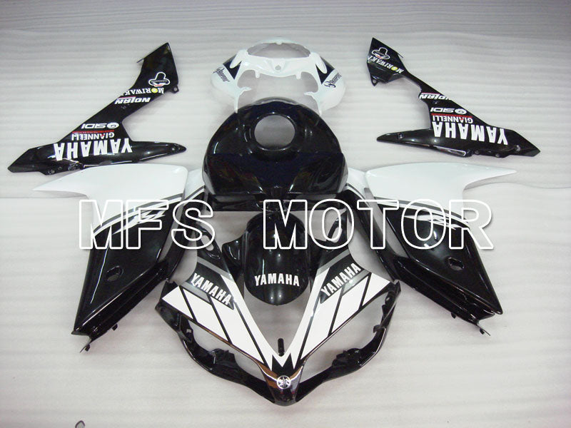 Yamaha YZF-R1 2007-2008 Injection ABS Fairing - Factory Style - Black White - MFS3472 - Fairings Kit