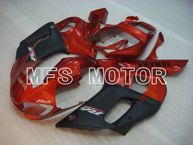 Yamaha YZF-R6 1998-2002 Injection ABS Fairing - Factory Style - Black Red wine color - MFS3507 - Fairings Kit