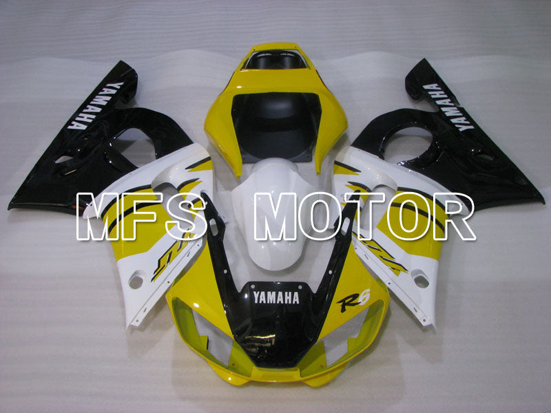 Yamaha YZF-R6 1998-2002 Injection ABS Fairing - Factory Style - Black White Yellow - MFS3511 - Fairings Kit