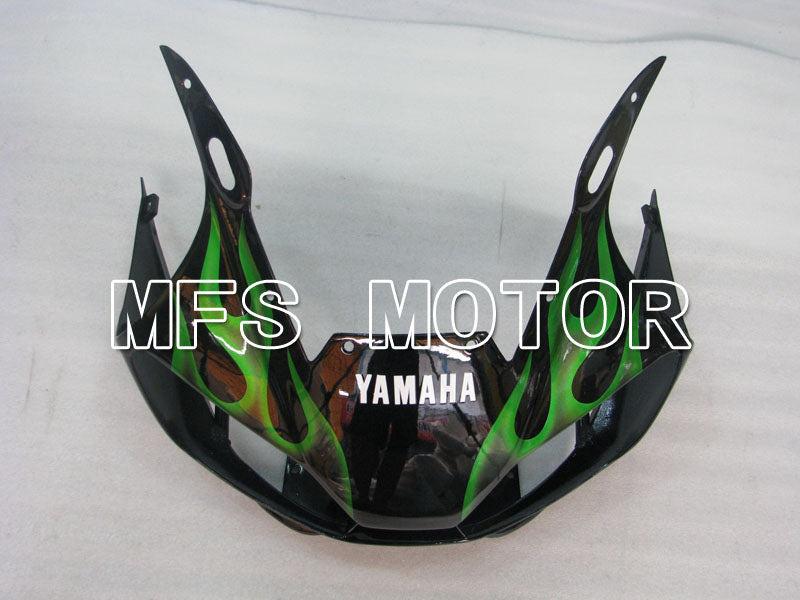 Yamaha YZF-R6 1998-2002 Injection ABS Fairing - Flame - Black Green - MFS3520 - Fairings Kit