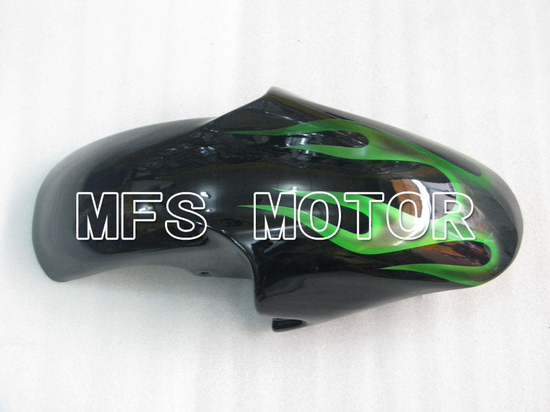 Yamaha YZF-R6 1998-2002 Injection ABS Fairing - Flame - Black Green - MFS3520 - Fairings Kit