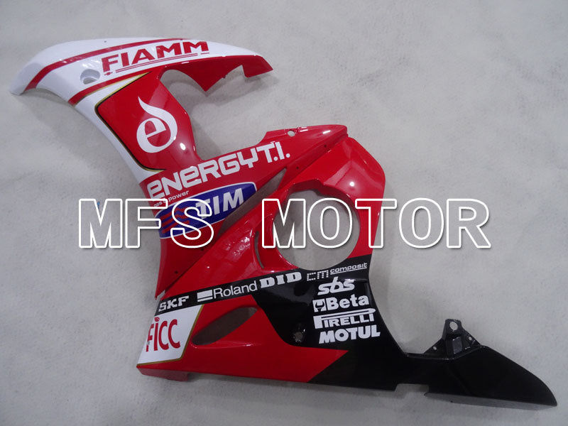 Yamaha YZF-R6 2003-2004 Injection ABS Fairing - FIAMM - Red White - MFS3527 - Fairings Kit