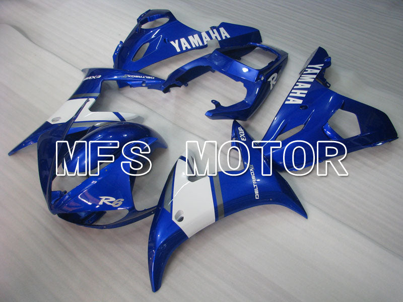 Yamaha YZF-R6 2003-2004 Injection ABS Fairing - Factory Style - Blue White - MFS3528 - Fairings Kit