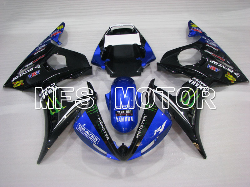 Yamaha YZF-R6 2003-2004 Injection ABS Fairing - Monster - Blue Black - MFS3534 - Fairings Kit