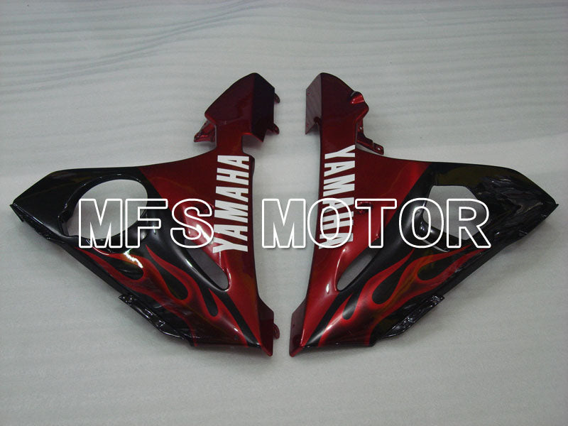 Yamaha YZF-R6 2005 Injection ABS Fairing - Flame - Black Red - MFS3591 - Fairings Kit