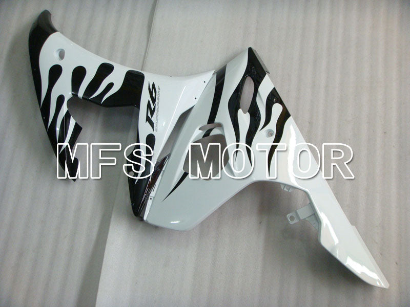 Yamaha YZF-R6 2005 Injection ABS Fairing - Flame - White Black - MFS3601 - Fairings Kit