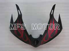 Yamaha YZF-R6 2003-2004 Injection ABS Fairing - Flame - Matte Black Red wine color - MFS3611 - Fairings Kit
