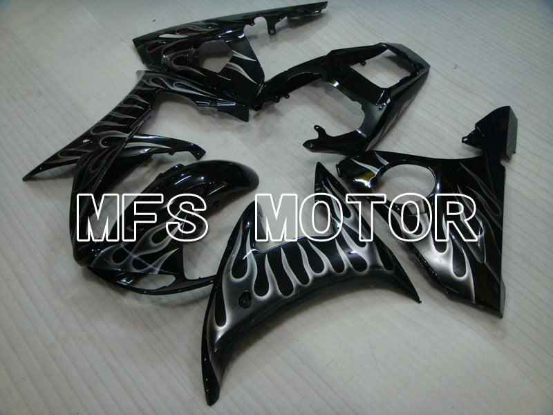 Yamaha YZF-R6 2003-2004 Injection ABS Fairing - Flame - White Black - MFS3617 - Fairings Kit